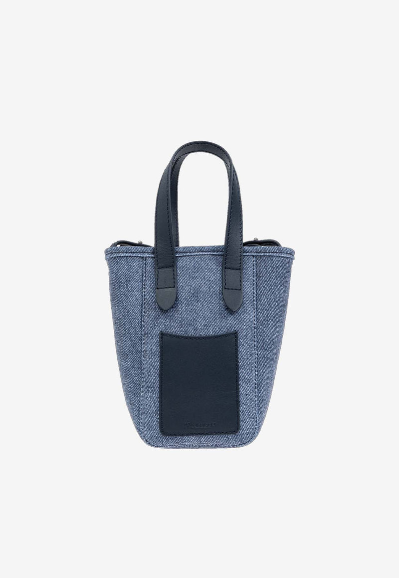 JW Anderson Mini Belt Denim Tote Bag Blue AC0380_FA0385_800