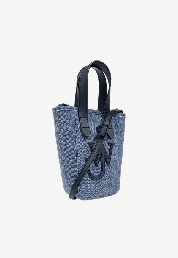 JW Anderson Mini Belt Denim Tote Bag Blue AC0380_FA0385_800