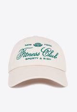 Sporty & Rich Fitness World Embroidered Cap Cream AC040516166CR01CREAM