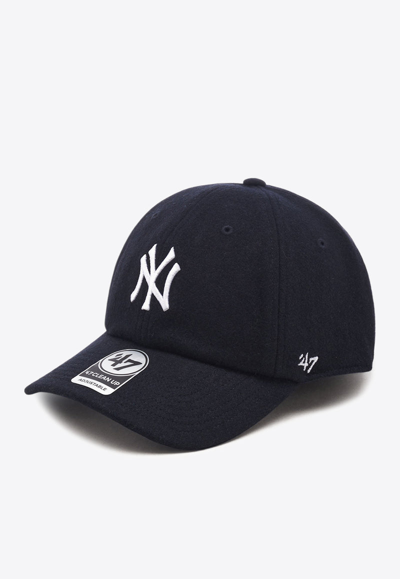 Sporty & Rich Yankees Serif Wool Cap Navy AC060505634BL32NAVY