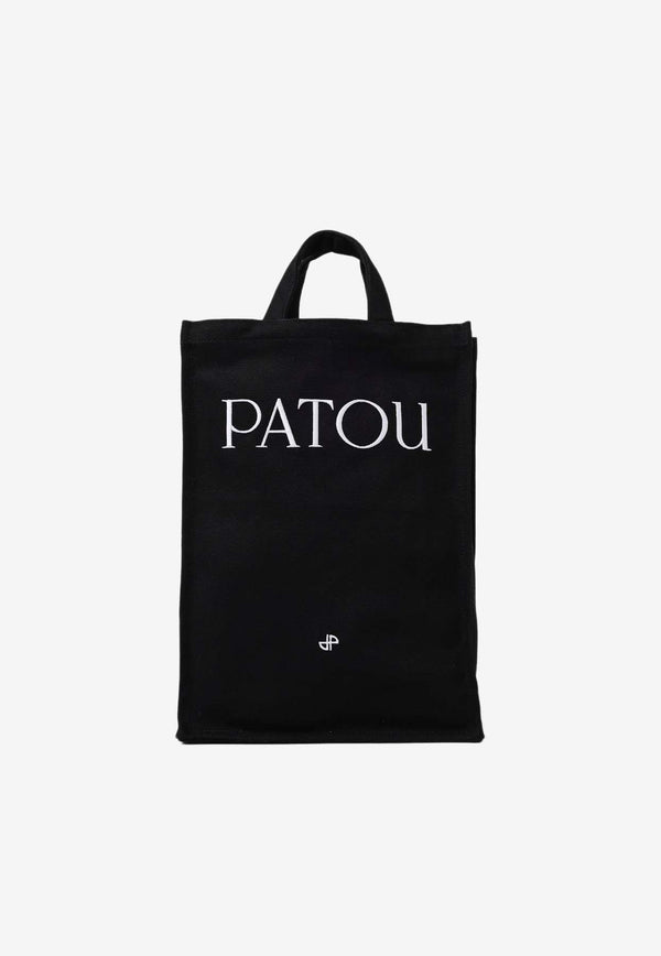 Patou Vertical Logo Tote Bag AC062-0076BLACK