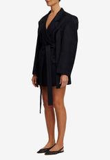 Acler Gennon Belted Mini Blazer Dress Black