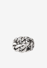 Emanuele Bicocchi Chunky Chain Silver Ring ACT2MET/1