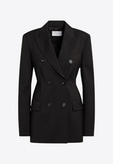Sportmax Adamo Double-Breasted Wool Blazer Brown ADAMOWO/R_SPORM-013