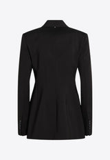 Sportmax Adamo Double-Breasted Wool Blazer Brown ADAMOWO/R_SPORM-013