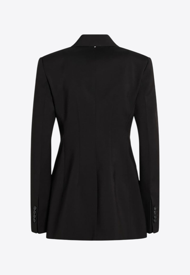 Sportmax Adamo Double-Breasted Wool Blazer Brown ADAMOWO/R_SPORM-013