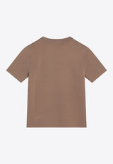 Max Mara Adelio Embroidered Logo T-shirt Brown ADELIOCO/R_MAXM-004