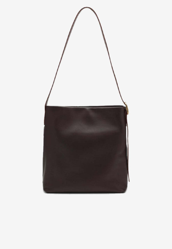 Loewe Draped Leather Shoulder Bag Brown ADHBDPTX01LE/S_LOEW-0018