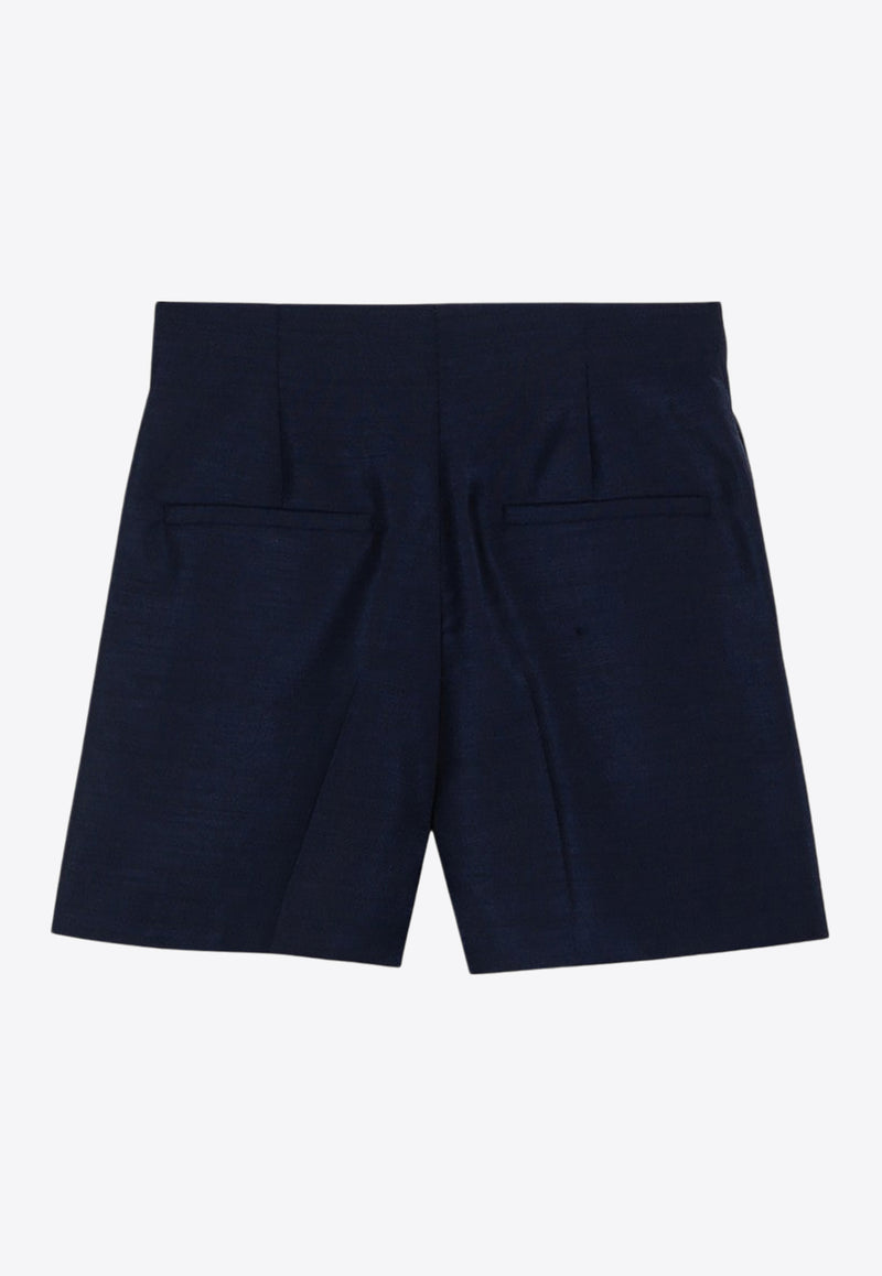 Sportmax Adorato Classic Wool-Blend Shorts Blue ADORATOVI/P_SPORM-003