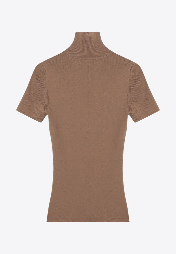 Max Mara Afa Turtleneck Wool Knit Top Camel AFA1234WO/R_MAXM-001