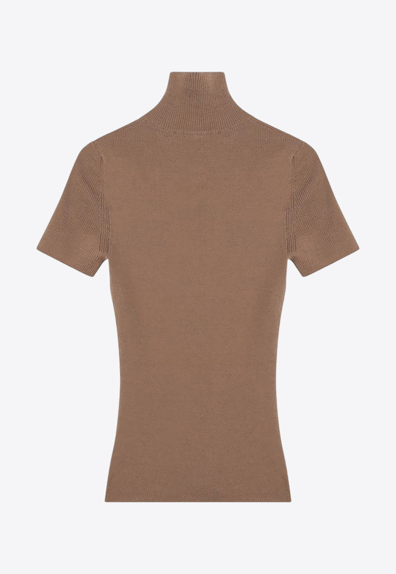Max Mara Afa Turtleneck Wool Knit Top Camel AFA1234WO/R_MAXM-001