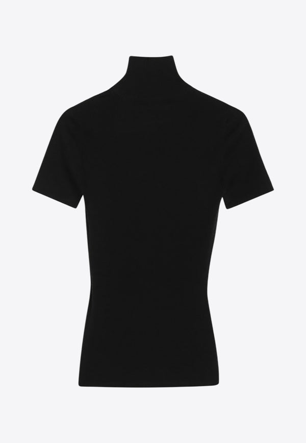 Max Mara Afa Turtleneck Wool Knit Top Black AFA1234WO/R_MAXM-003