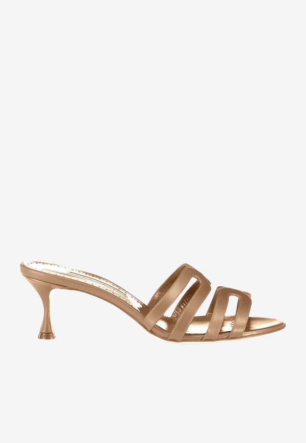 Manolo Blahnik Ahwak 50 Calf Leather Mules Nude AHWAK 50 NUDE 2601 1934-0001