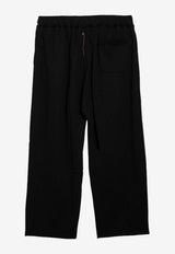 Airei Embroidered Logo Track Pants Black AIR03P006CO/O_AIREI-BLK