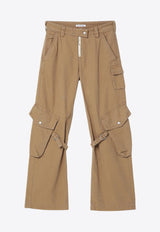 Acne Studios Mid-Rise Cargo Pants Brown AK0754DE/P_ACNE-AE5