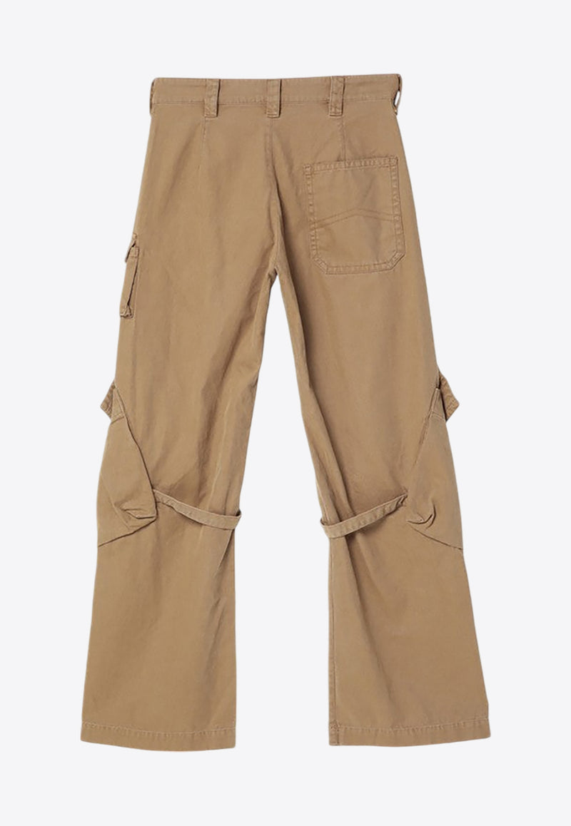 Acne Studios Mid-Rise Cargo Pants Brown AK0754DE/P_ACNE-AE5