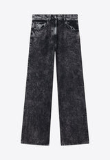 Acne Studios Washed-Effect Wide Jeans Black AK0840CO/P_ACNE-BBJ