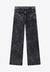 Acne Studios Washed-Effect Wide Jeans Black AK0840CO/P_ACNE-BBJ