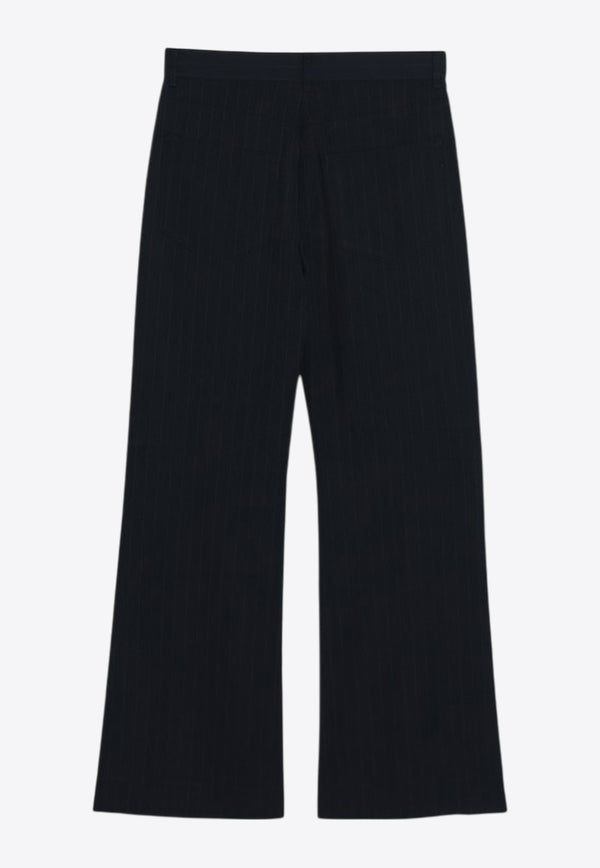Acne Studios Pinstripe Straight-Leg Pants Navy AK0927CO/R_ACNE-BG3