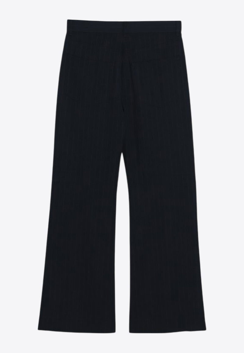 Acne Studios Pinstripe Straight-Leg Pants Navy AK0927CO/R_ACNE-BG3