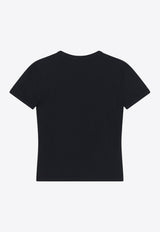 Acne Studios Sprayed Logo T-shirt Black AL0457CO/R_ACNE-BM0