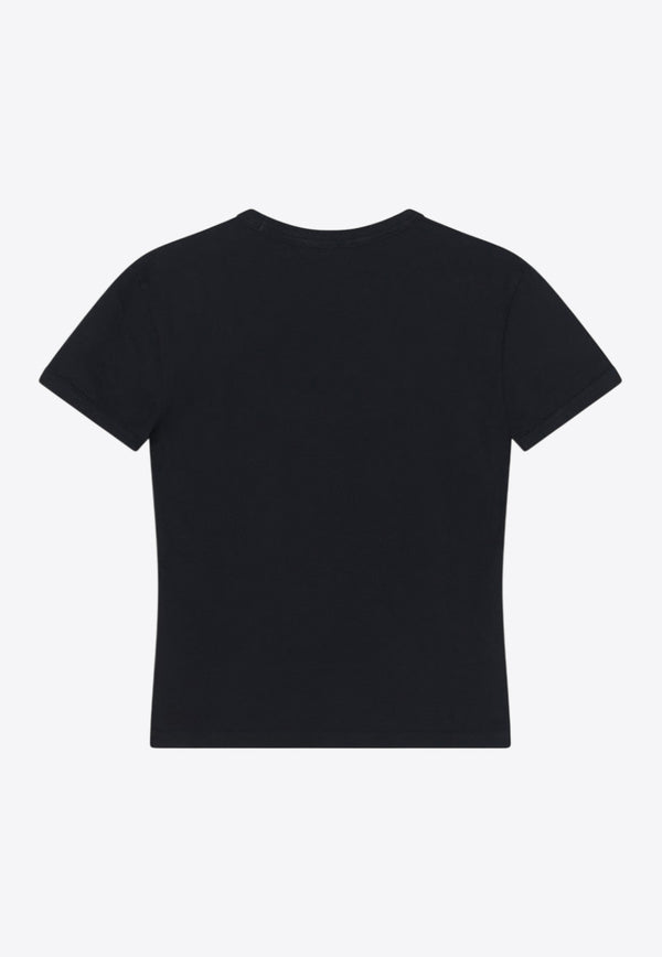 Acne Studios Sprayed Logo T-shirt Black AL0457CO/R_ACNE-BM0