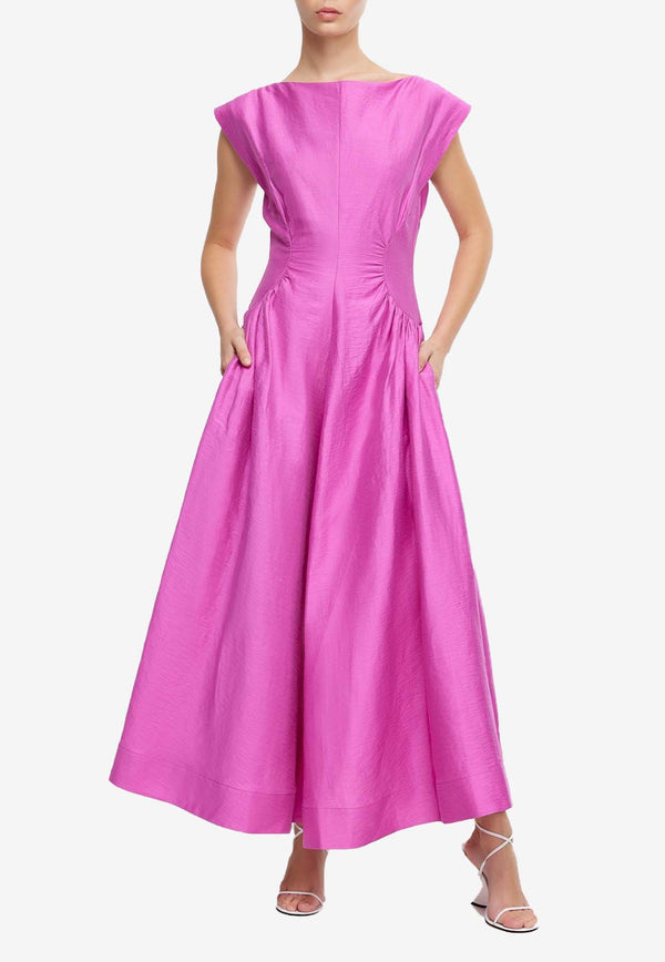 Acler Emery Midi Dress AL2404150DFUCHSIA