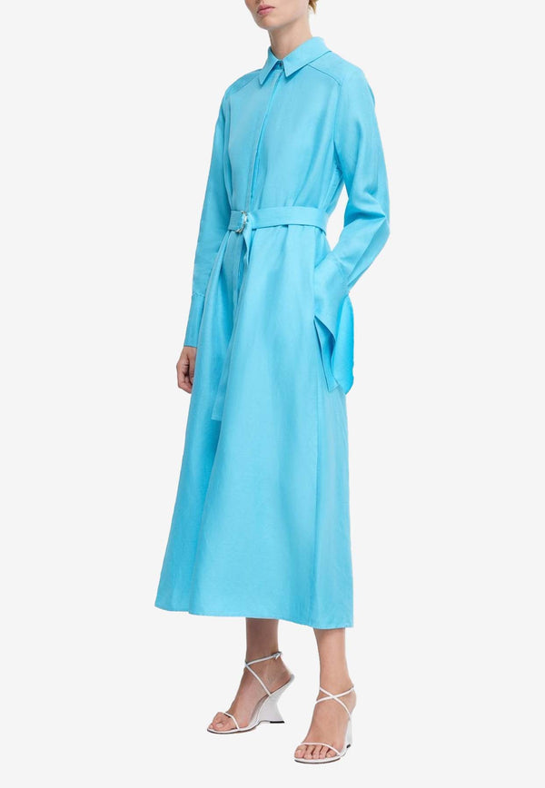 Acler Finchley Midi Shirt Dress AL2404196DBLUE