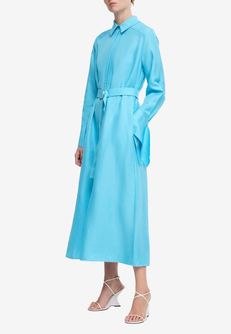 Acler Finchley Midi Shirt Dress AL2404196DBLUE