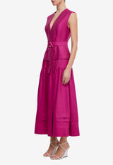 Acler Delaware Sleeveless Midi Dress AL2404210DPLUM