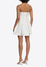 Acler Rossgreen Strapless Mini Dress White AL2407160D-IVORYIVORY