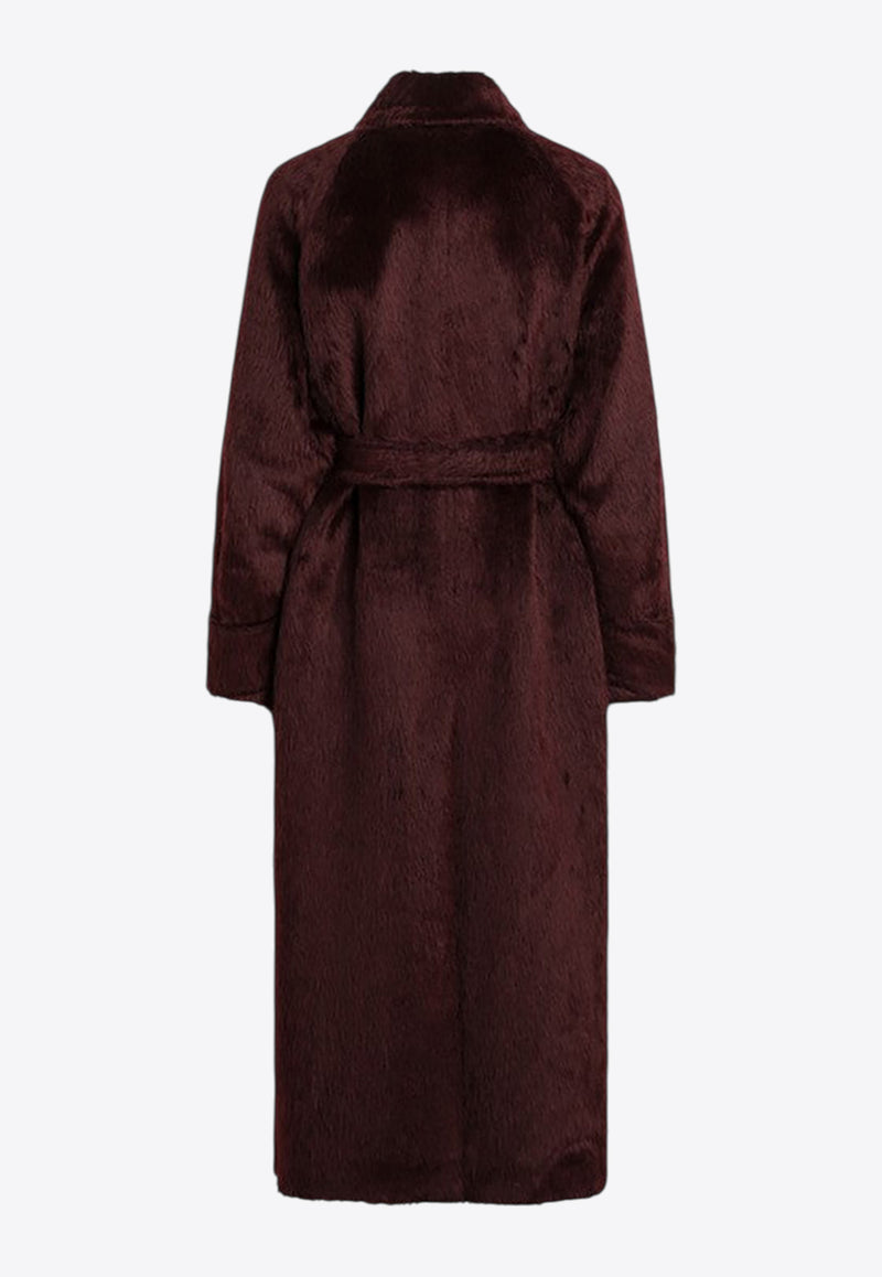Max Mara Albata Double-Breasted Wool-Blend Coat Bordeaux ALBATA1234WO/R_MAXM-003