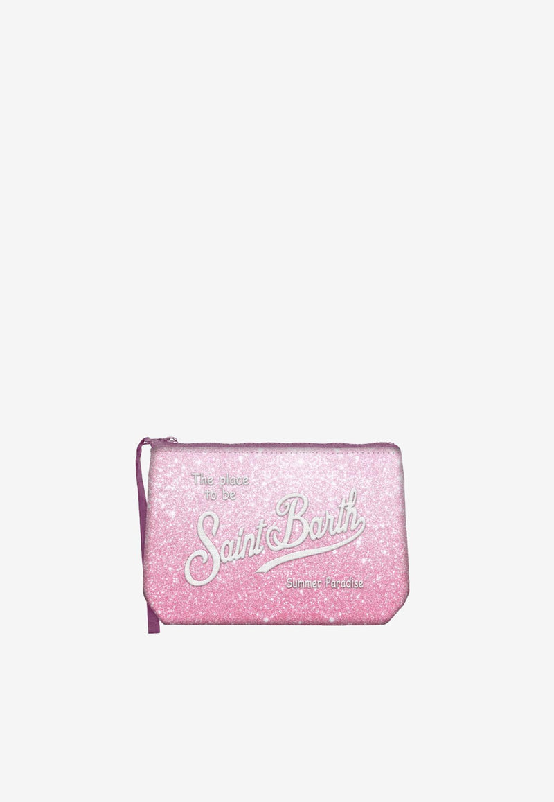 MC2 Saint Barth Kids Girls Aline Glitter Pouch Bag Pink ALI0013_PINK