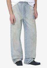 Amiri Drawstring Straight-Leg Jeans Light Blue AMBMJE1012DE/S_AMIRI-543