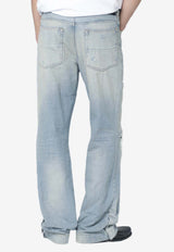 Amiri Straight-Leg Ripped Jeans Light Blue AMBMJE1026DE/S_AMIRI-575