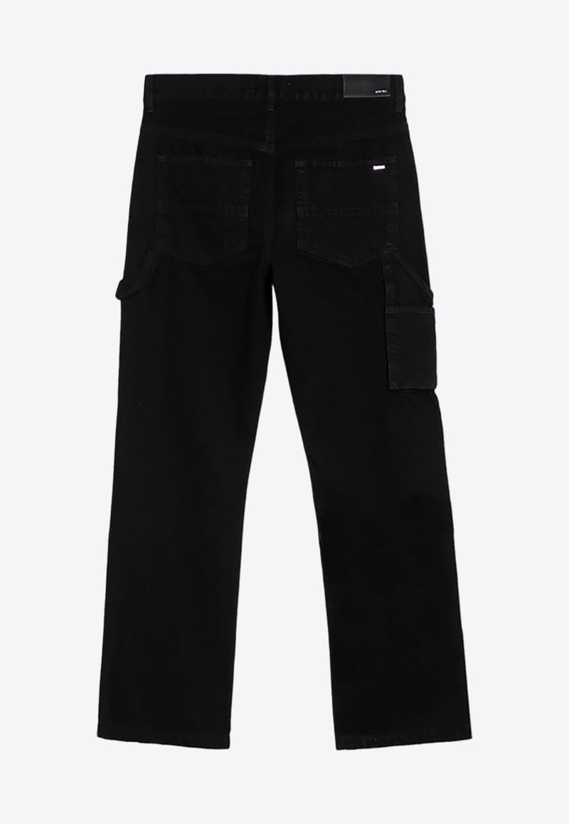 Amiri Washed-Effect Straight Jeans Black AMDNGH1028CO/P_AMIRI-018