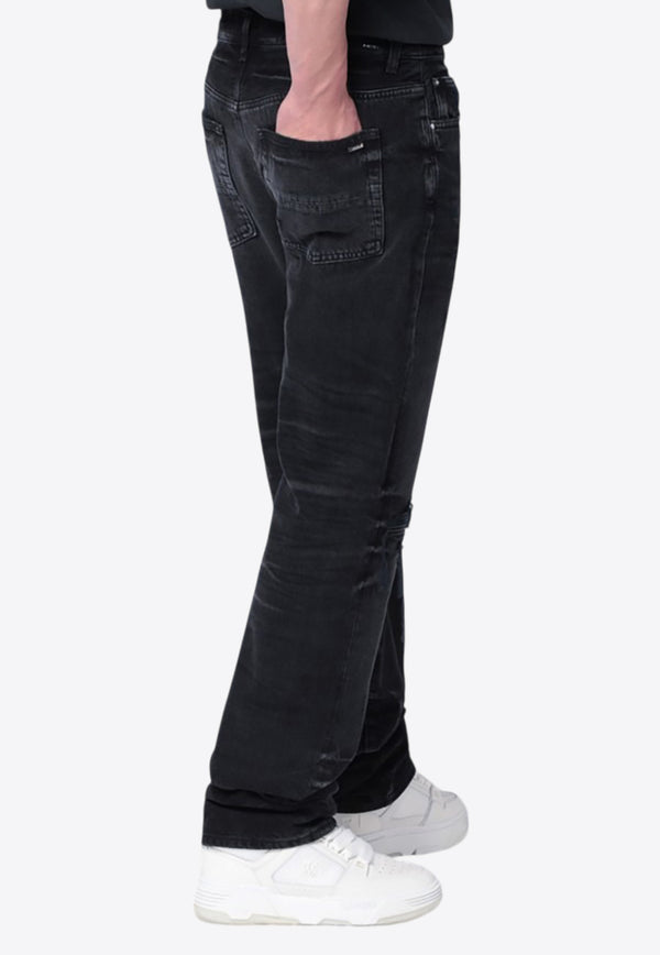 Amiri MX1 Distressed Straight-Leg Jeans Black AMDNGH1086CO/R_AMIRI-097