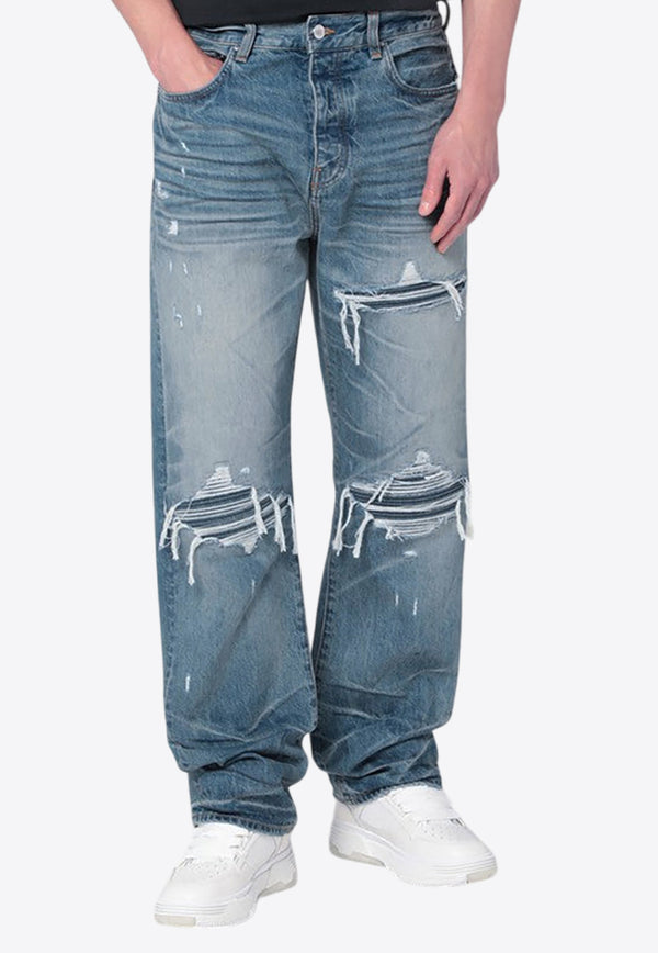 Amiri MX1 Faded Ripped Jeans Blue AMDNGH1087CO/R_AMIRI-515