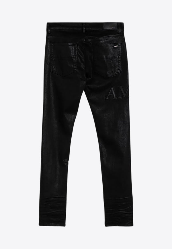 Amiri Serif Logo Skinny Jeans Black AMDNSY1089CO/P_AMIRI-001