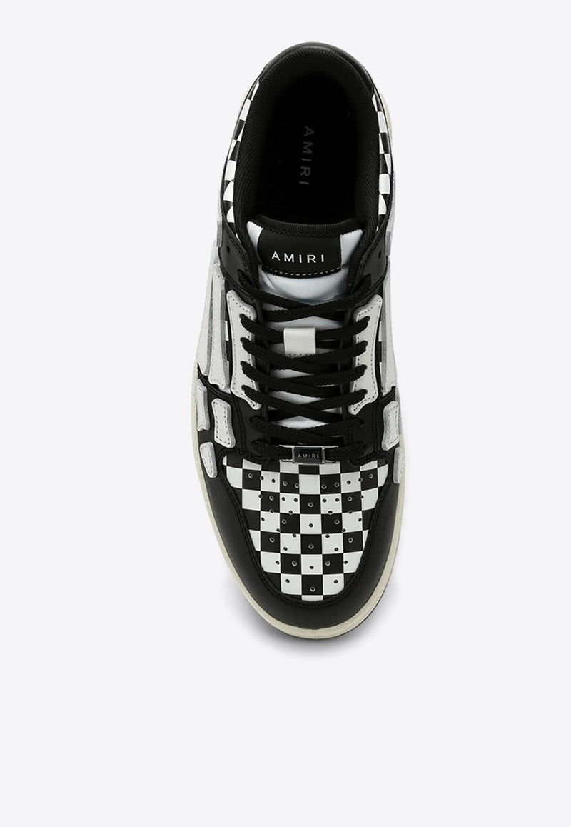 Amiri Skel Checkerboard Leather Sneakers Black AMFOSR1032LE/P_AMIRI-099