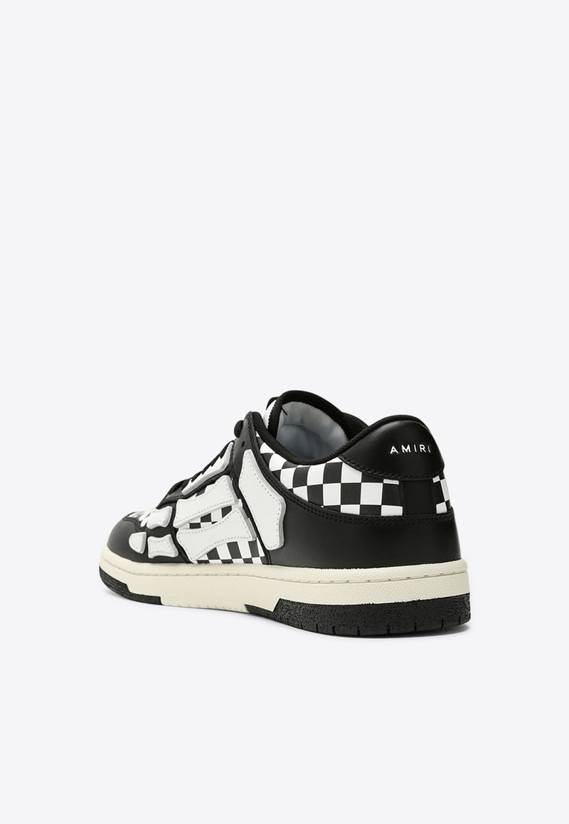 Amiri Skel Checkerboard Leather Sneakers Black AMFOSR1032LE/P_AMIRI-099