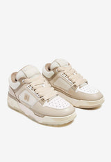 Amiri MA-1 Leather and Mesh Low-Top Sneakers AMFOSR1037BEIGE