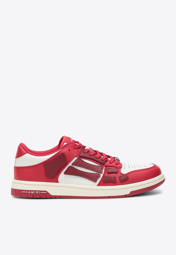 Amiri Skel Leather Low-Top Sneakers Red AMFOSR1047LE/R_AMIRI-621
