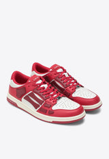 Amiri Skel Leather Low-Top Sneakers Red AMFOSR1047LE/R_AMIRI-621