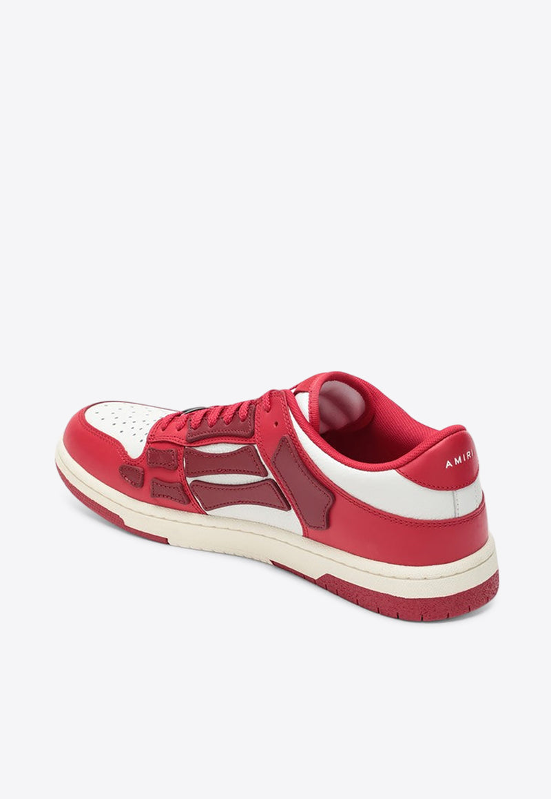 Amiri Skel Leather Low-Top Sneakers Red AMFOSR1047LE/R_AMIRI-621