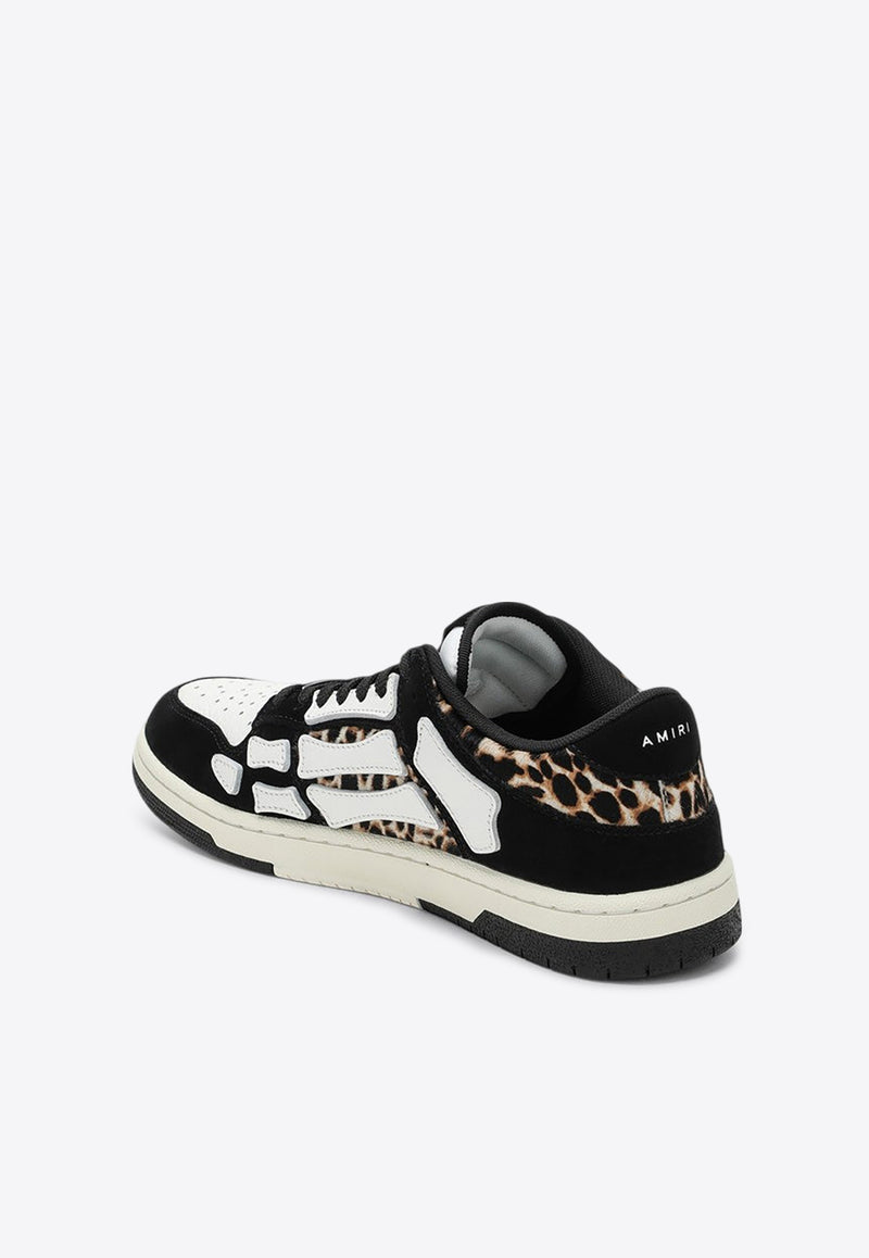 Amiri Skel Leopard Print Low-Top Sneakers Black AMFOSR1057LE/P_AMIRI-001