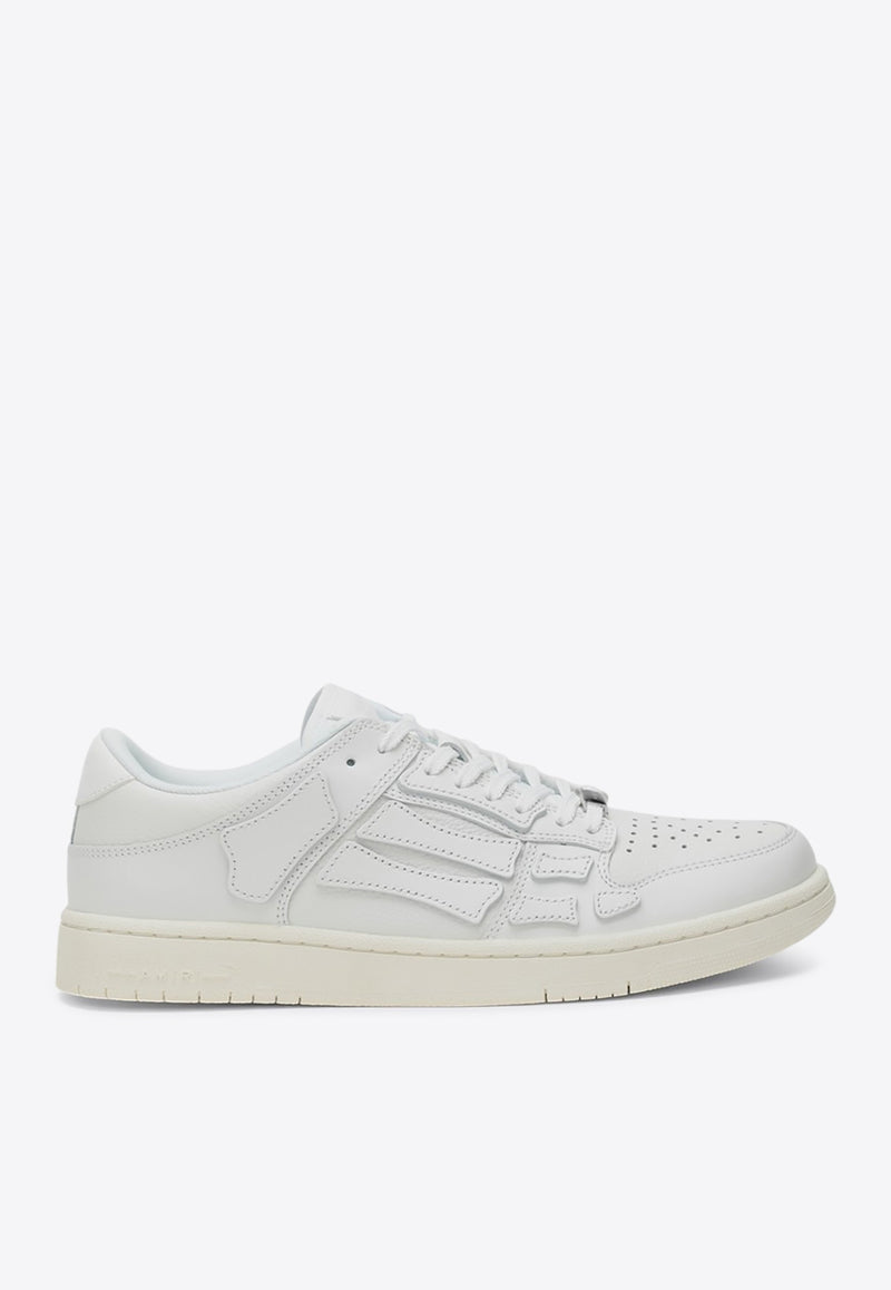 Amiri Skel Leather Low-Top Sneakers White AMFOSR1100LE/R_AMIRI-194