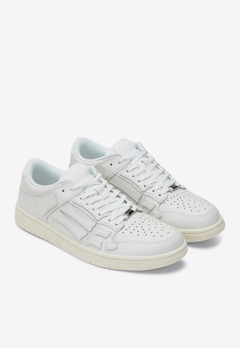 Amiri Skel Leather Low-Top Sneakers White AMFOSR1100LE/R_AMIRI-194