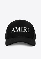 Amiri Logo Embroidered Trucker Cap Black AMHATR1014CO/S_AMIRI-001
