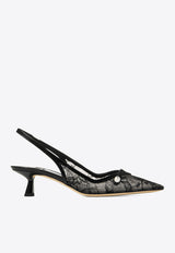 Amita 45 Lace and Spazzolato Pumps